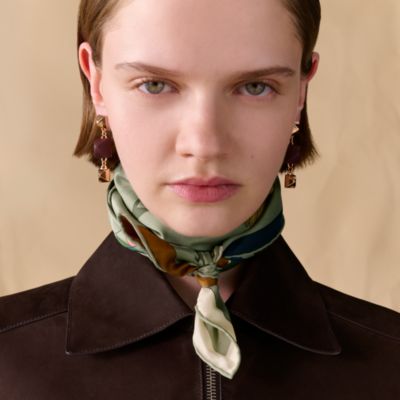 グリーン - レディス, スカーフ、ショール＆マフラー, スカーフ